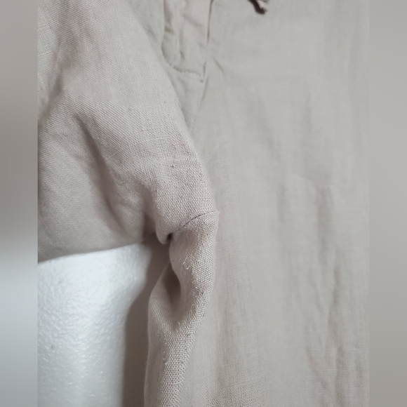 Fabindia Linen Pants Size XL Womens Highwaist Cropped Coastal - Picture 4 of 11
